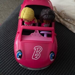 Sold——Little people Barbie car and friends